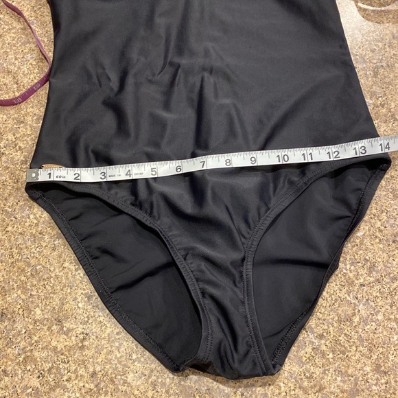 Speedo 1 Piece Black Women’s Swim Suit No Size Tag - Picture 5 of 15